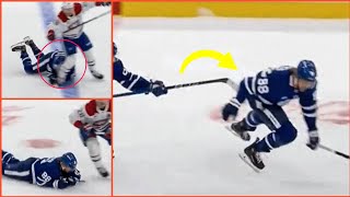 Nylander Injured After Push From Robertson  Nylander Head Collide with Opponent Defender Knee [upl. by Higinbotham]