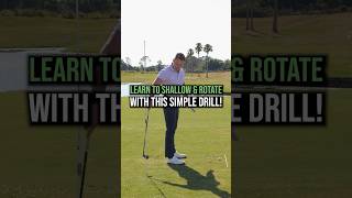 Learn to shallow the shaft and rotate properly in your golf swing with this simple drill golf [upl. by Selima]