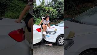 This woman driving skills are…😱 shortsvideo [upl. by Dawson330]