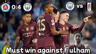 City Rolled Past Bratislava CL MD2  Man City vs Fulham Preview PL GW7 [upl. by Karlyn]