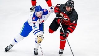 Highlights from Canada East vs Slovakia at the 2023 World Junior A Hockey Challenge [upl. by Kris161]