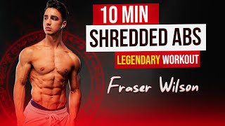 10 Min Legendary ABS workout  Get Shredded Abs  Summer Shred 2024 with Fraser Wilson  D1sport [upl. by Assen]