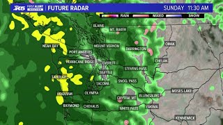 Unseasonably strong rain system hits western Washington this weekend  Extended forecast [upl. by Alaekim]