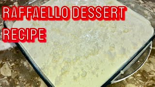 Raffaello dessert recipe  sweet and delicious dessert  by cooking domain [upl. by Gathers]