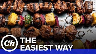 Easy Beef Shish Kebabs  How to Make The Easiest Way [upl. by Wyck]