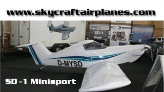 SD1 Minisport experimental amateurbuilt aircraft Skycraft Airplanes [upl. by Soiritos]