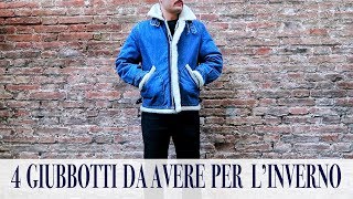 4 GIUBBOTTI da avere per lINVERNO  Andrea Cimatti Video [upl. by Alakcim]