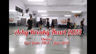 Achy Breaky Heart 2024  Line Dance Erni Jasin INA  June 2024 [upl. by Enerehs184]