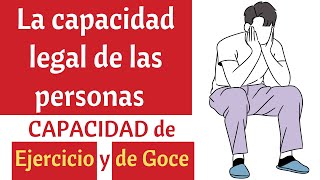 La Capacidad Legal de las Personas de Goce y de Ejercicio  Atributos de la Personalidad [upl. by Camden]