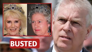 UNACCEPTABLE🛑 Queen Camilla Caught STEALING Late Queen Elizabeths Tiara and CLAIMS it was a GIFT [upl. by Farver]