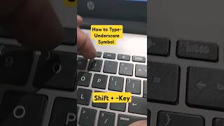 How to Type Underscore Symbol in Windows 1110macniteshvirulshorts2024shortskeyboardtricks [upl. by Esilrahc140]