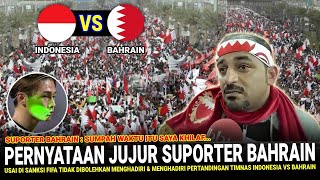 🔴 SAMPAI TETESKAN AIR MATA  Fans Bahrain NGOMONG GINI Usai Dilarang Hadir Ke Stadion Riffa [upl. by Mussman]