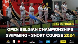 DAY 2 FINALS Open Belgian championships short course 2024 [upl. by Etienne]