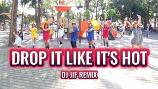 DROP IT LIKE ITS HOT  DJ JIF REMIX  DANCE WORKOUT  AMIGAZ  RF Dance Fitness [upl. by Roe]