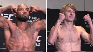 UFC 304 Official WeighIns Paddy Pimblett vs Bobby Green [upl. by Ennoved]