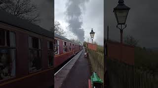 Steam train leaving Stogumber  West Somerset Railway heritagerailway steamtrain [upl. by Hoashis]