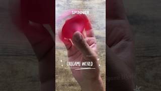 ORIGAMI SPINNER TOY EASY TUTORIAL  HOW TO MAKE ORIGAMI SPINNER  DIY PAPER SPINNER TOY ANTI STRESS [upl. by Raina]