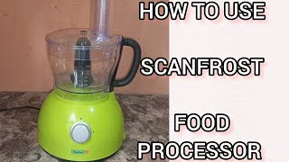 HOW TO USE A SCANFROST FOOD PROCESSOR mfalh food foodprocessor SCANFROST [upl. by Ydnih854]