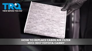 How to Replace Cabin Air Filter 20122017 Toyota Camry [upl. by Josi]