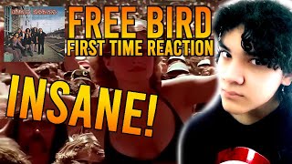 INSANE FIRST TIME REACTION to Lynyrd Skynyrd  Free Bird LIVE [upl. by Maggio917]