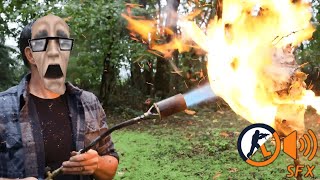 Shawn Woods Flamethrower VS Wasp Nest With Hl1  CS16 SFX [upl. by Delphina430]