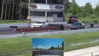 2009 Pontiac G8 GXP vs G8 GT 14 Mile Race [upl. by Atsirak]