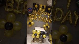 Birthday surprise decoration ideas song music balloon birthday decoration shorts [upl. by Ludlew]