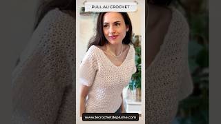 Pull au crochet crochet tutocrochet crochetdébutant crochetpattern crochettutorial crocheting [upl. by Anertak123]