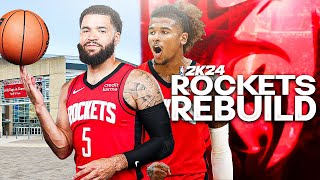 REBUILDING THE HOUSTON ROCKETS NBA 2K24 [upl. by Reinnej671]