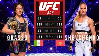 ALEXA GRASSO vs VALENTINA SHEVCHENKO FULL FIGHT UFC 306 [upl. by Roht]