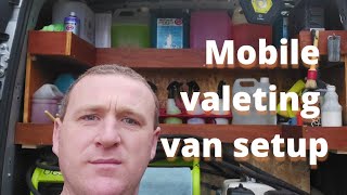 mobile valeting van Tour  setup  Lothian Valet [upl. by Elehcin]