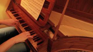 4 small pieces by Bach performed on a spinet [upl. by Rena429]