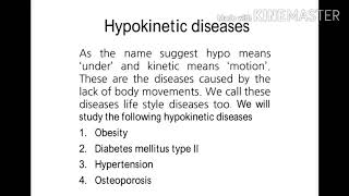 Hypokinetic diseases [upl. by Pomfret120]