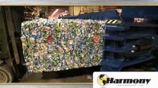 Horizontal Baler for Recycling cardboard plastic nonferrous metals  H60 [upl. by Jewett994]