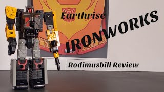 Transformers Earthrise IRONWORKS Deluxe War For Cybertron Figure Review [upl. by Ruhnke988]