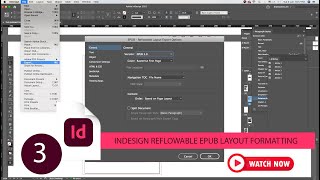 How to create a reflowable EPUB from InDesign  Quick Tutorial Video 3 epub indesigntutorial [upl. by Isnan]