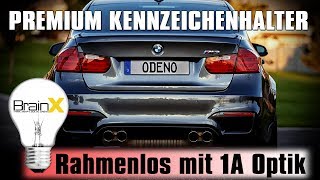 Rahmenlose Kennzeichenhalter mit Power Klett Montage und Test  Nummernschild wechseln [upl. by Trinidad]