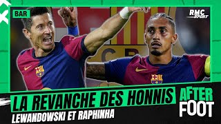 Liga  le Barça au top avec la revanche de Lewandowski et Raphinha [upl. by Riatsila197]