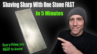 How To Sharpen A Knife In About 5 Minutes With ONE Stone  EVERYTHING YOU NEED TO KNOW FAST 2023 [upl. by Gearard]