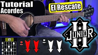 El Rescate  Marca Registrada Ft Junior H  Tutorial  Acordes  Como tocar en Guitarra [upl. by Stine]