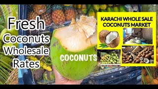 COCONUT WHOLESALE MARKET KARACHI 2024 [upl. by Yonit635]