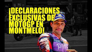 VIERNES EN MONTMELÓ DECLARACIONES EXCLUSIVAS DE LOS PILOTOS DE MOTOGP [upl. by Sadye19]