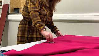 FABWORKS EASY MAKE PONCHO  VIDEO 4  PINNING FABRICS TOGETHER HINTS amp TIPS [upl. by Atem]