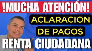 🔴MUCHA ATENCION Aclaración de Pagos Renta Ciudadana Director Prosperidad Social [upl. by Haggar11]