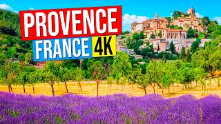 PROVENCE  FRANCE in 4K Tour of Provence and its best places to visit in 4K [upl. by Yldarb856]