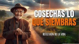 Cosechas lo que siembras  Reflexión Gratitud Motivación [upl. by Bakerman]