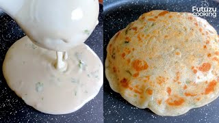 3 Minute Ready Quick and Easy Flatbread No yeast No kneading Breakfast recipe asmr [upl. by Laumas]