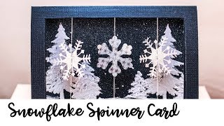 How to Make a Snowflake Spinner Card [upl. by Einotna]