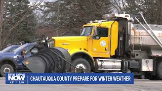 Chautauqua County Crews Prepare for Winter Roads [upl. by Nivets]