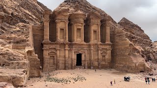 Hike up to the wonderful Petra Monastery  Magnificent Ad Deir Monument  Trip to Amman Jordan 2023 [upl. by Reivilo]